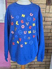 Felpa zuppa alfabeto Harry Styles 2022 Love On Tour M Pullover Blu Gilet