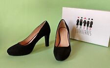 Scarpa Decolletè Donna Effetto Scamosciato Nero Loraferres Tacco 9 Numero 37