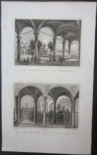 1837 genova veduta - veduta, doria