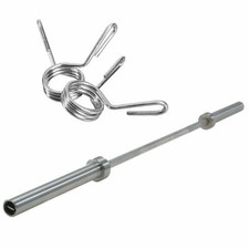 Bilanciere Olimpionico 220cm Barra Porta Carico Max 320Kg e Coppia ferma dischi 