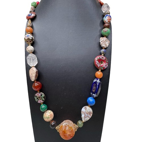 Collana perle vetro - , cloisonné