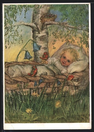 Cartolina artista maria - cartolina,