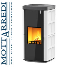 Termostufa pellet-triti-legna GIROLAMI Soft Maiolica 14 18 22 26 -Chiam x sconto