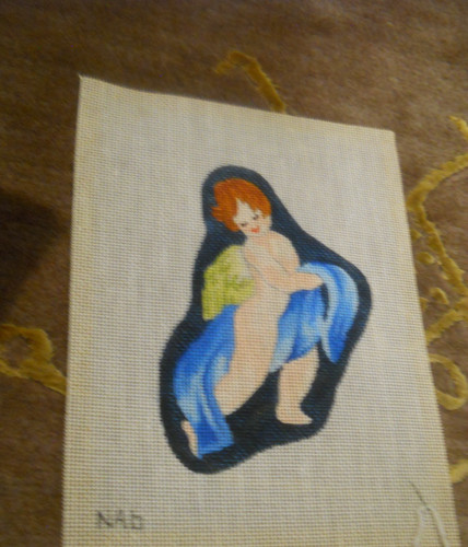 Tela punto ago angelo - , vintage