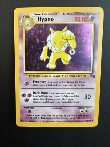 Fossil set hypno holo 62 - fossil,