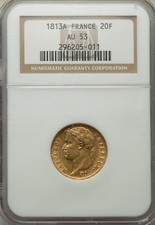 FRANCIA, ORO 20 FRANCHI 1813 A