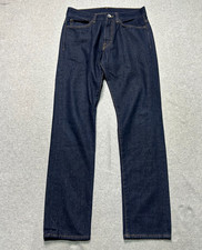 H&M Jeans Mens 29 X 32 Straight Leg Button Fly Regular Waist Dark Wash Denim