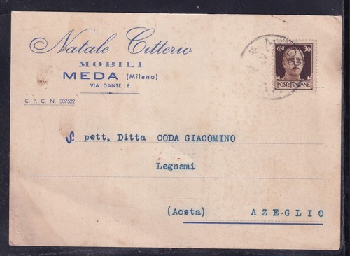 Cartolina commerciale meda - cartolina,