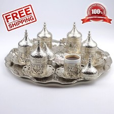 Servizio da Caffè 27 Ct Tazza Piattino Set Regalo Ottomano Turco Arabo Greco ...