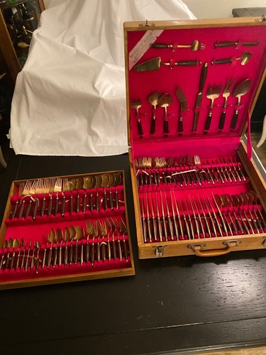 Set pezzi posate bronzo - 90,