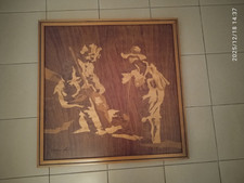 Quadro tecnica intarsio "I