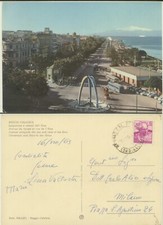 REGGIO CALABRIA -LUNGOMARE CORRIERA CARRETTO AUTO CARTOLINA