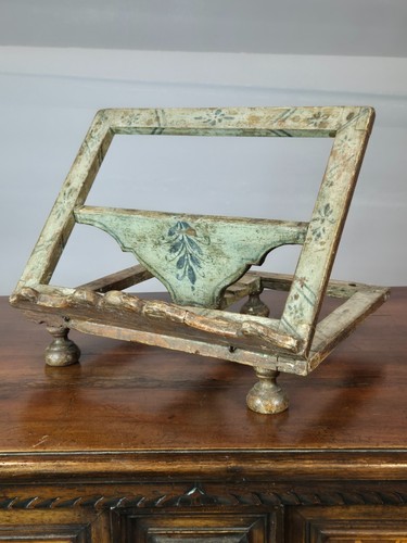 Antico leggio laccato - antico,