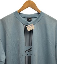 Nike Andre Agassi Challenge Court Vintage NUOVO Deadstock Uomo XL Tennis Blu T-Shirt