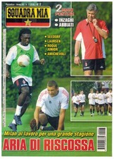 AC Milan Squadra Mia 2002 n. 7 Poster Rivista Inzaghi Abbiati