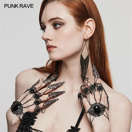Bracciale punk rave nero - bracciale,