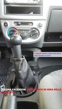 Cuffia leva cambio CHEVROLET MATIZ 2° serie dal 2005 al 2010 in vera pelle NERA