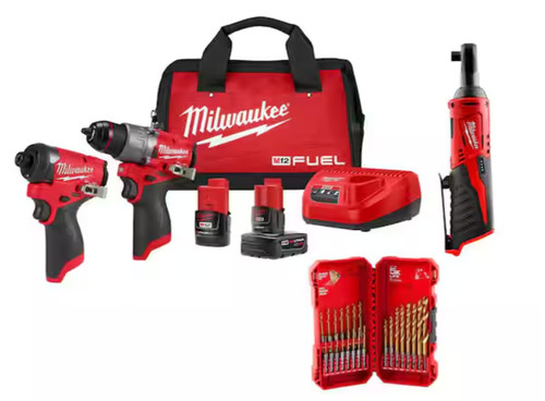 8pc milwaukee m12 fuel - m12, 12v