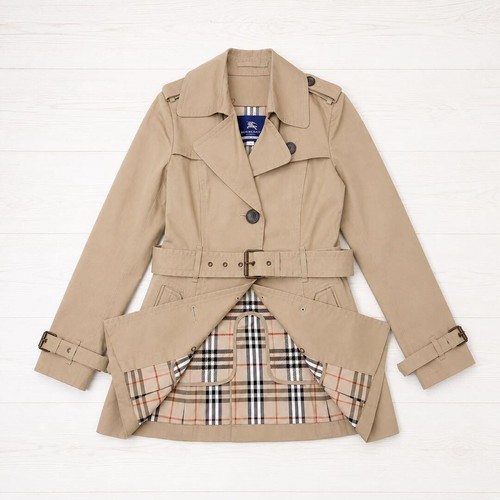 Trench coat corto beige