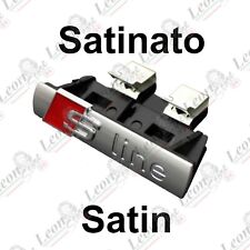 Stemma S-Line Satinato griglia anteriore logo fregio emblema per Audi a3 a4 q3