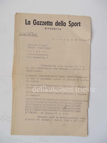 Gazzetta dello sport 1945 - gazzetta,