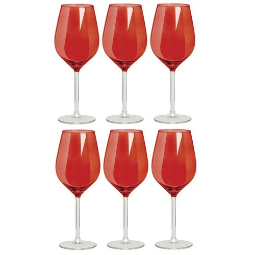 Color wine set calici - set, 6