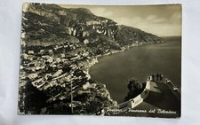 CARTOLINA POSITANO - PANORAMA DEL BELVEDERE FG ANIMATA VIAGGIATA 