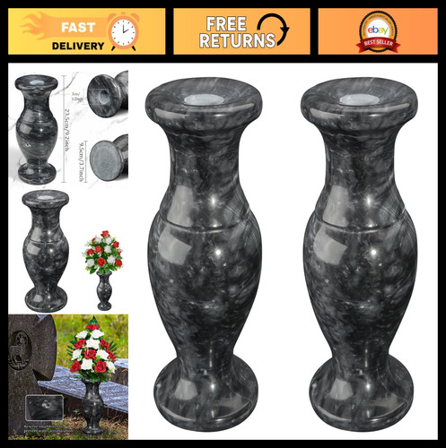 Set vaso cimitero marmo - set,