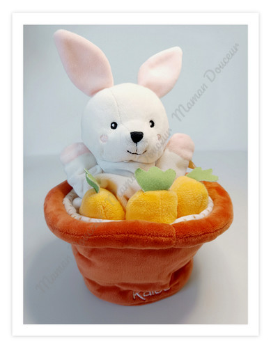 Doudou marionnette robin - robin, lapin