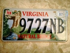 Targhe Americane VIRGINIA