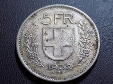 Svizzera 5 franchi d'argento
