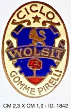 WOLSIT LEGNANO DISTINTIVO PUBBLICITARIO DITTA AUTO MOTO CICLI AEREI REGNO