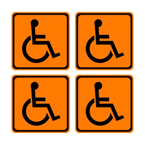 Adesivi disabili invalidi kit - adesivi,