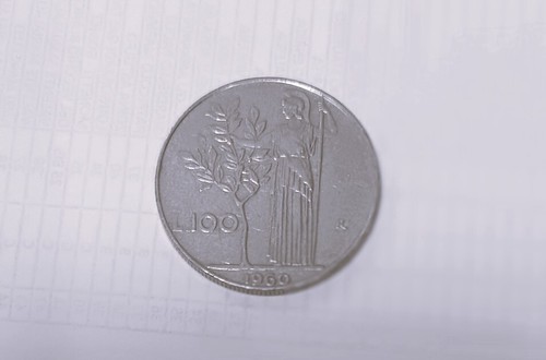 Rara moneta 100 lire 1960 - 1960, dea