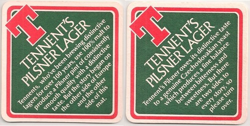 Tennent lager beer - lager, mat
