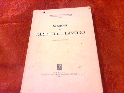Nozioni diritto del lavoro - del,