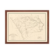 Vecchia mappa della contea di