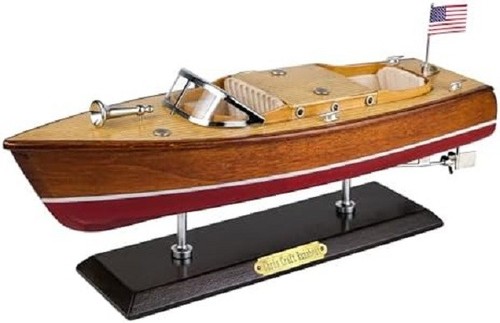 Motoscafo legno modello - in,