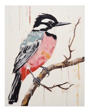 Arte murale uccellino colorato