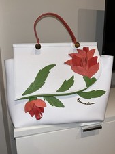 ? Braccialini Borsa Prima Linea Pelle Tema Fiori Stupenda ?