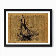 Galway hooker stampa - stampa, artistica