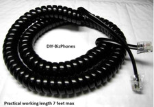 5-Pack Lot Black 12Ft Phone
