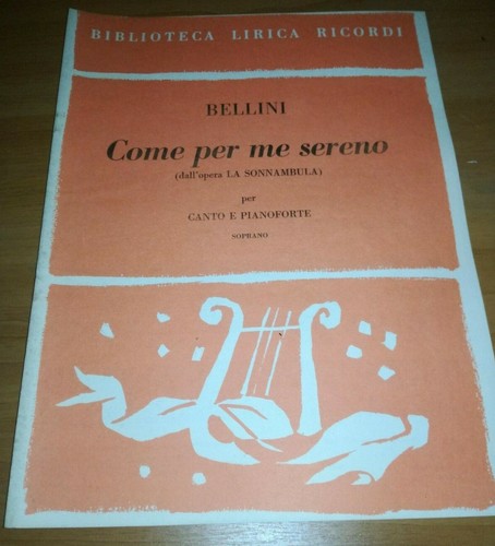 Bellini come per sereno la - me,