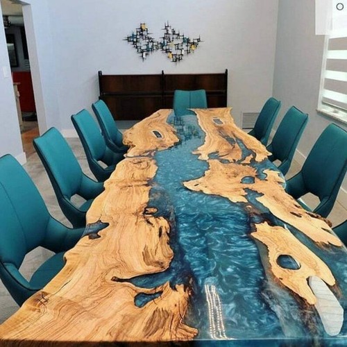 Tavolo pranzo epossidico - tavolo,