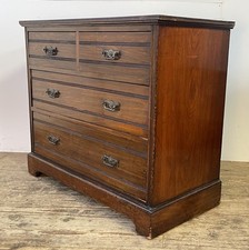 Cassettiera antica Maple & Co in mogano edoardiano 4 cassetti maniglie ottone CONSEGNA*