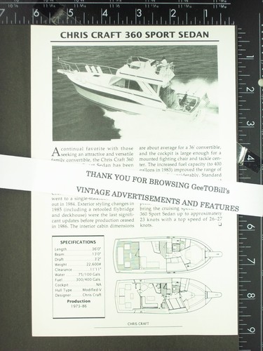 Features chris craft 360 - chris,