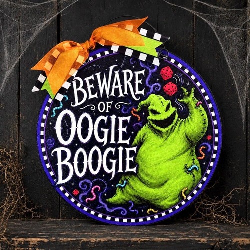 Insegna porta mostro halloween - porta,