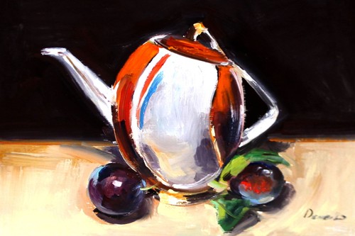 Prugne dipinto olio ucraina - dipinto,
