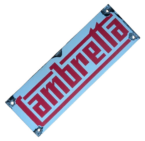 Lambretta scooter metal sign - lambretta,
