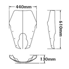 Cupolino Isotta fume chiaro alto KTM 990 Adventure 2008-2010